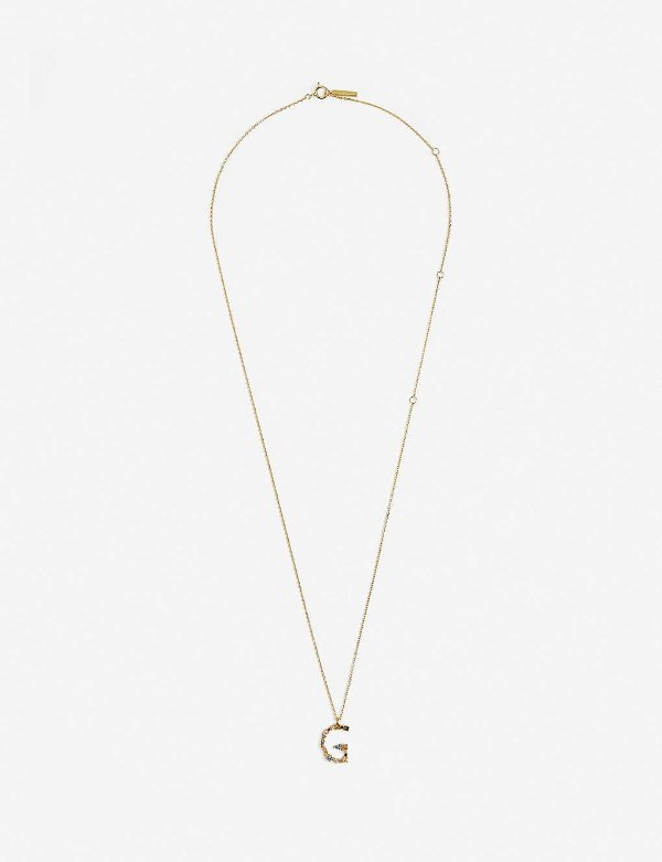 G 18ct gold-plated sterling silver necklace