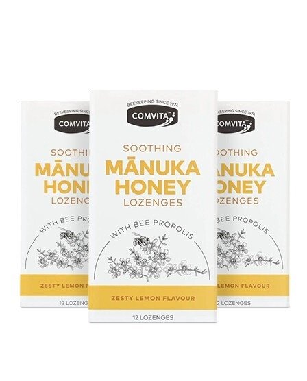 麦卢卡蜂蜜 蜂胶柠檬蜂蜜润喉糖 12颗*3袋