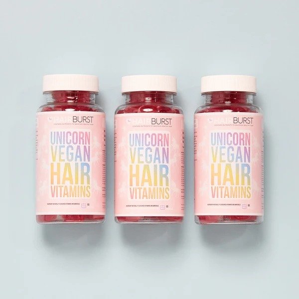 Hairburst Unicorn Vegan Hair Vitamins 3 Months Supply