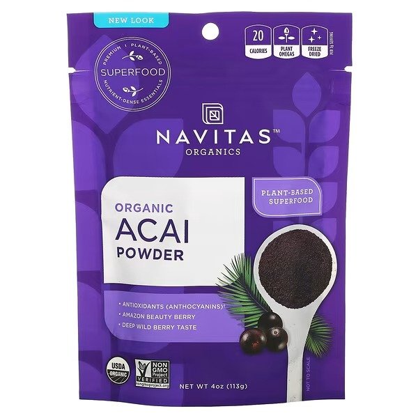 Organic Acai Powder, 4 oz (113 g)