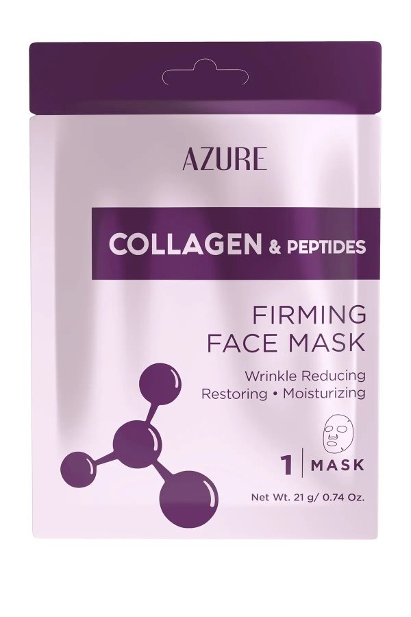 Collagen & Peptides Firming Sheet Face Mask: 5 Pack