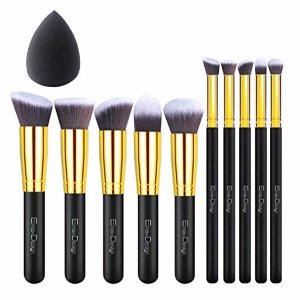 EmaxDesign Makeup Brushes 10+1 Pieces Makeup Brush Set