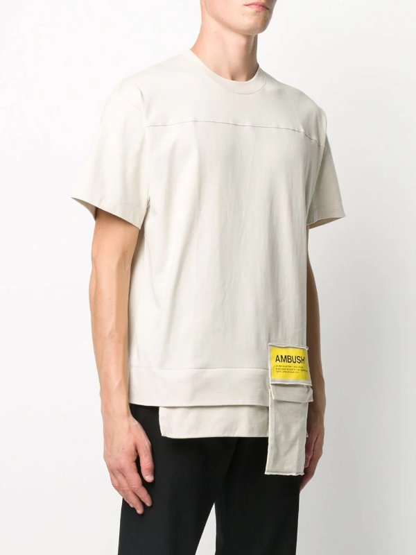 patch pocket cotton T-shirt