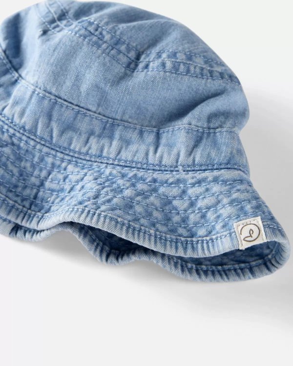 Baby Organic Cotton Chambray Bucket Hat