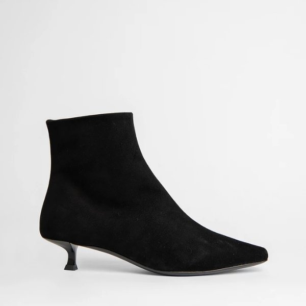 Laura Black Suede Leather