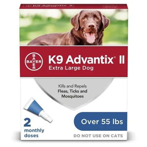 Topical Extra Large Dog Flea & Tick Treatment, Pack of 2 | Petco