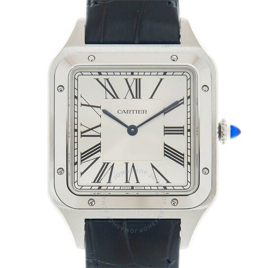 XL Santos Dumont Hand Wind Silver Dial Men's Watch WSSA0032