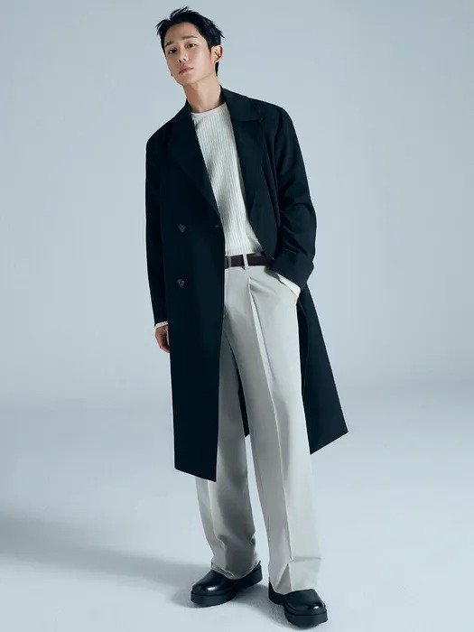 Double Trench Coat [3color]
