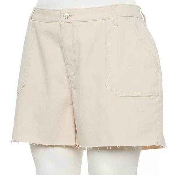 Plus Size Sonoma Goods For Life® Premium High-Waist Denim Shorts