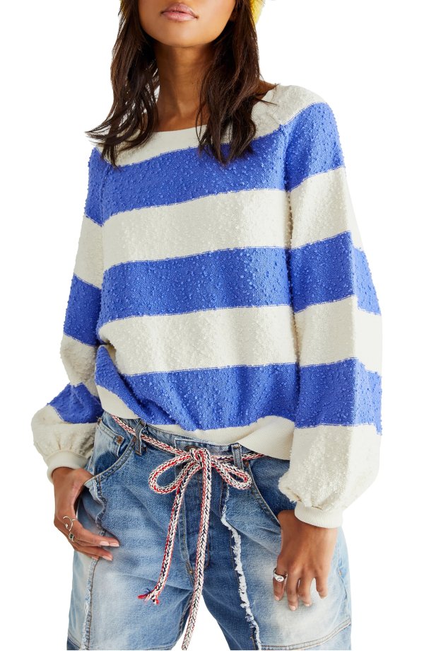 Found My Friend Stripe Sweater