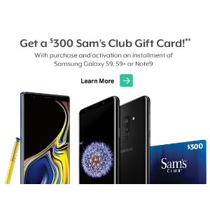 Sam's Club Samsung 黑五提前购 买手机送$300礼卡