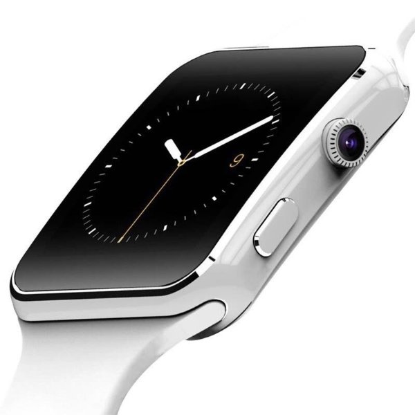 X6智能手表配有摄像头触屏支持SIM TF卡 蓝牙 为小米 华为 苹果手机设计