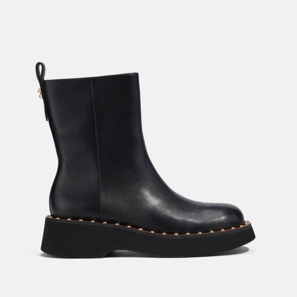 Vanesa Leather Flat Boots