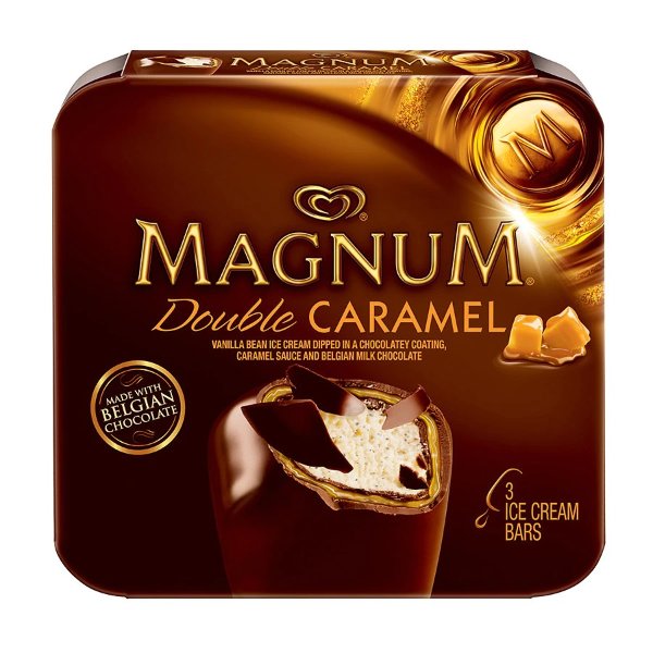 Magnum 双重焦糖口味冰淇淋棒 3条装