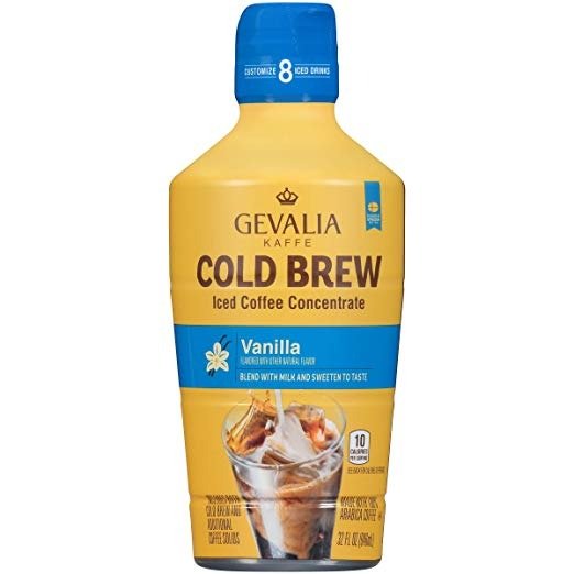 Cold Brew Vanilla Iced Coffee Concentrate (32 oz Bag)
