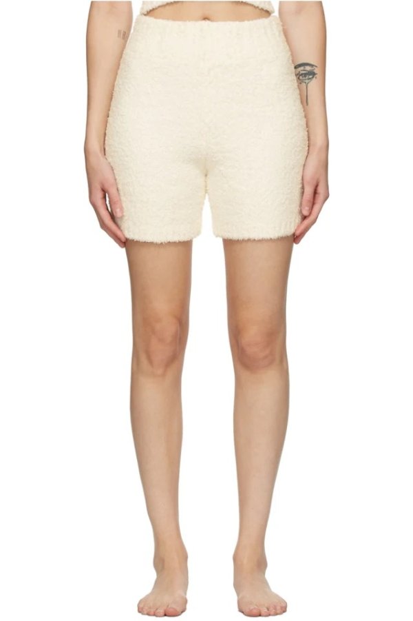 Off-White Knit Cozy Shorts