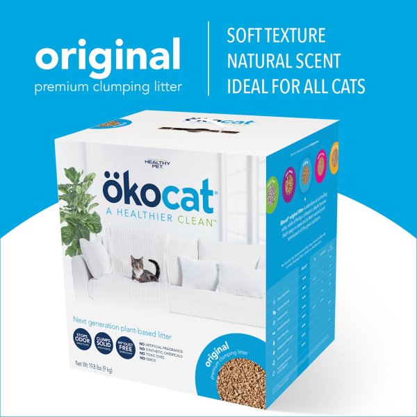 Okocat 结团木质猫砂 19.8 lbs.