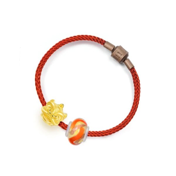 Charme 'Murano Glass Charme Sets' 999 Gold Lion dance Bracelet | Chow Sang Sang Jewellery eShop