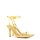 Stretch 90 yellow chain-embellished leather sandals
