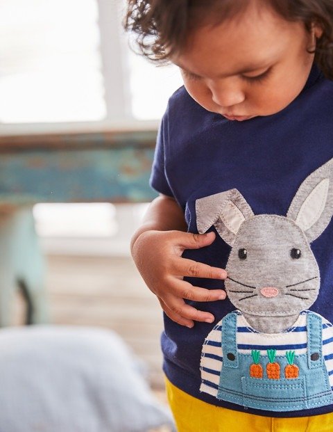 On-The-Farm T-Shirt - College Blue Bunny | Boden US