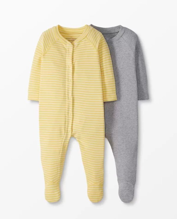 Moon and Back by Hanna Andersson Baby Footed Sleeper 2-Pack