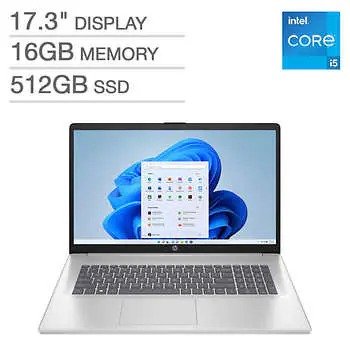 HP 17.3" Laptop - 13th Gen Intel Core i5-1335U - 1080p - Windows 11
