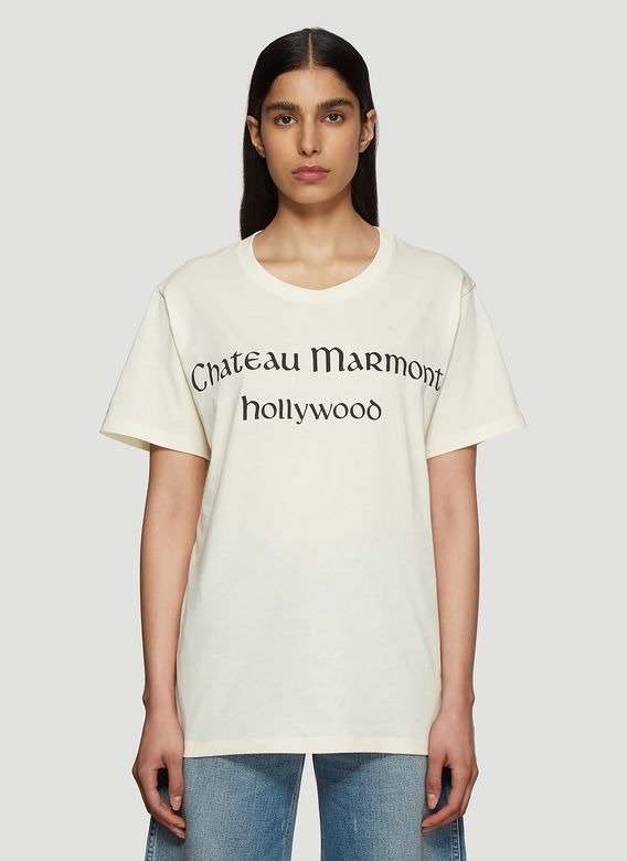 Oversized Chateau Marmont T-Shirt in White