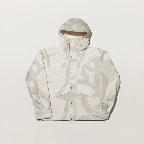 The North Face x KAWS Retro 1986 Mountain Jacket (Moonlight Ivory) | END. Launches