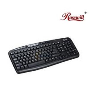 Rosewill RK-700M Black Multimedia Keyboard + FREE  Rosewill HDMI 6 feet cable 
