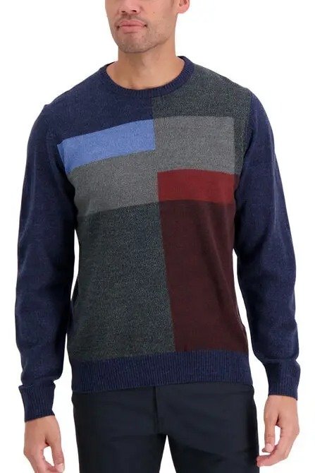 Soft Acrylic Patchwork Sweater