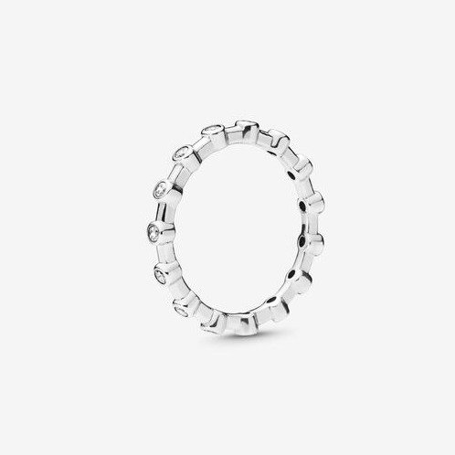 Dazzling Dots Ring, Clear CZ