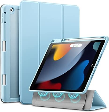 适用 iPad 7/8/9 磁吸可拆卸保护套 磨砂蓝
