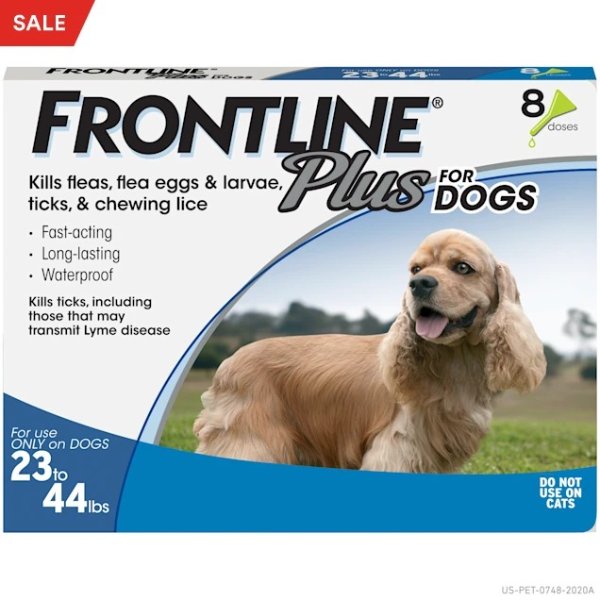 Plus Flea and Tick Treatment for Medium Dogs Up to 23 to 44 lbs., 8 Treatments | Petco
