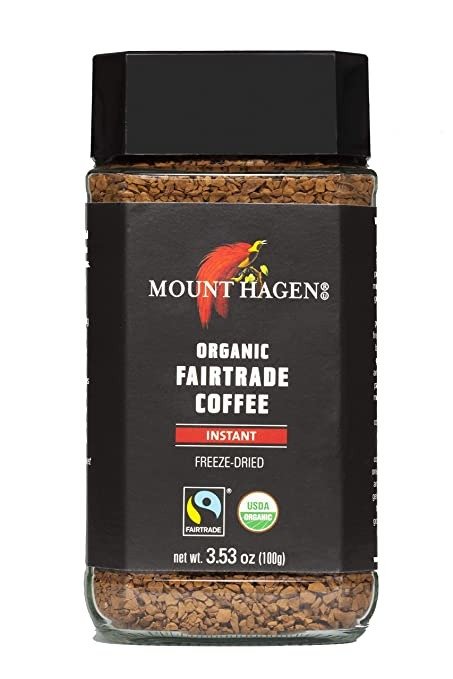 Organic Fair Trade Freeze Dried Instant Coffee 3.53 oz Kosher Award-Winning Single-Origin 100% Arabica