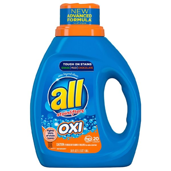 Liquid Laundry Detergent with OXI Stain Removers