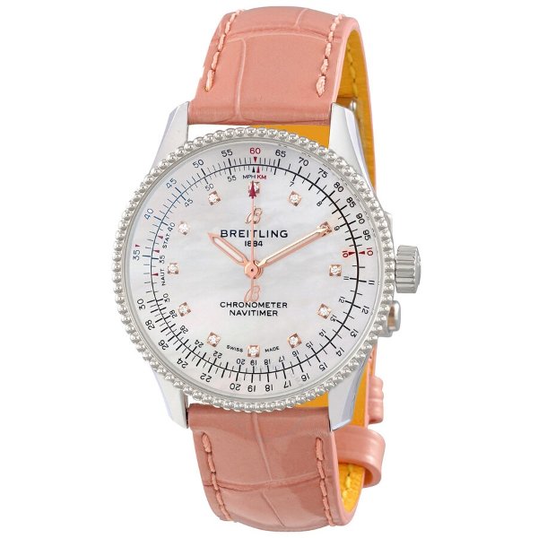 Navitimer Automatic Chronometer Diamond Ladies Watch A17395211A1P4