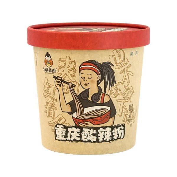MANTONGXIANG CHONGQING SOUR & SPICY GLASS NOODLE 185g