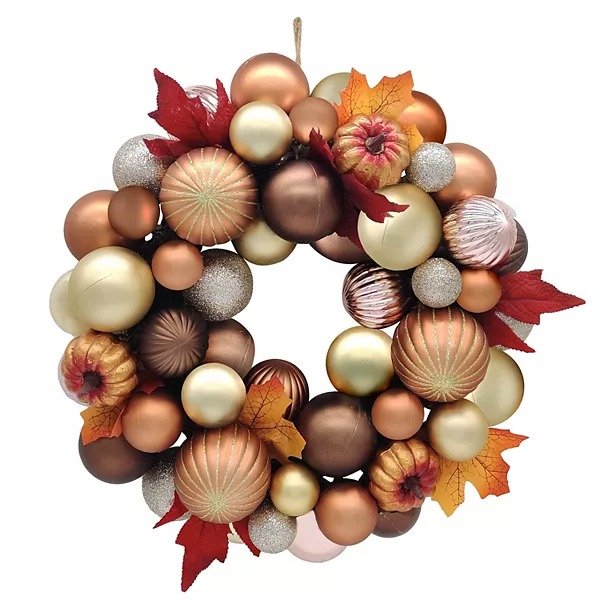 Celebrate Together™ Fall Ornament Artificial Leaves Wreath