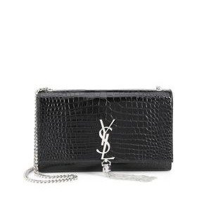 - Medium Kate Stamped Croc Leather Crossbody Bag