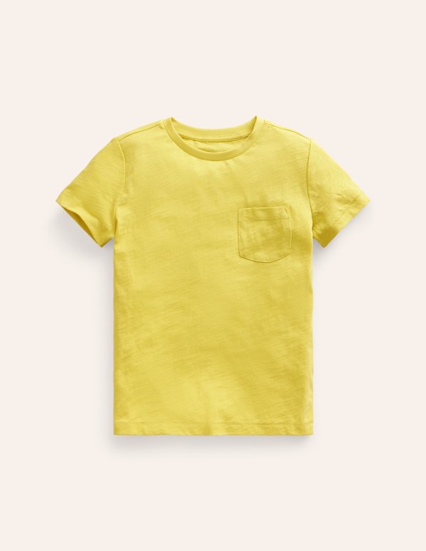 Washed Slub T-shirtZest Yellow
