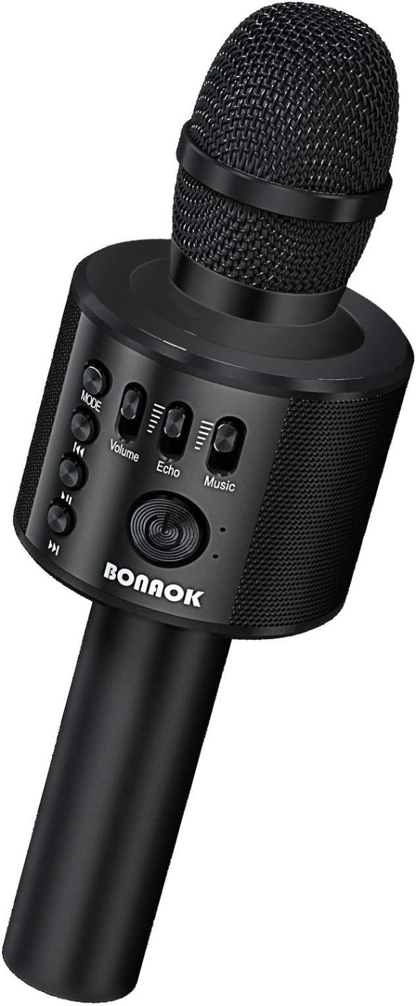 Bonaok Wireless Bluetooth Karaoke Microphone
