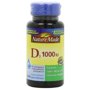 Nature Made 维他命D3钙 1000 IU 100片