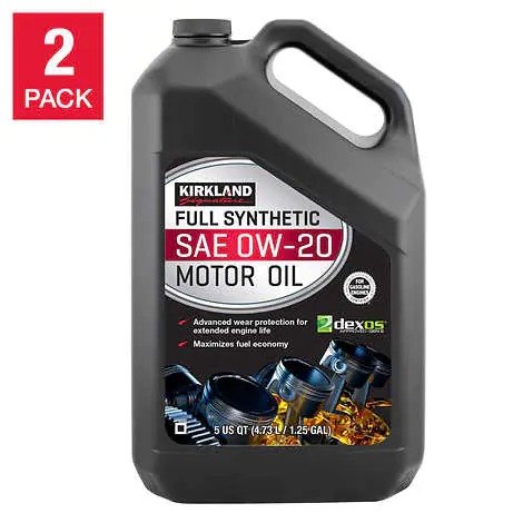 0W-20 Full Synthetic Motor Oil 5-quart, 2-pack