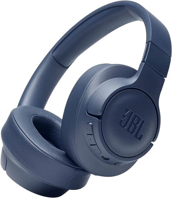 Tune 710BT Wireless Over-Ear Headphones - Bluetooth Headphones with Microphone, 50H Battery, Hands-Free Calls, Portable (Blue)