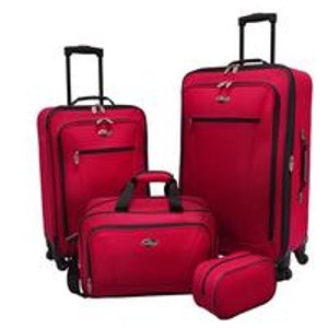 Traveler's Choice 行李箱包4件套, 红色或黑色