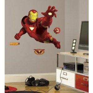 RoomMates RMK1486GM Iron Man Peel & Stick Giant Wall Decal