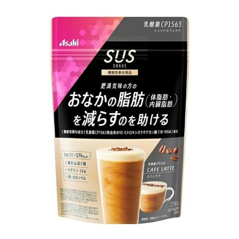 ASAHI SLIM UP SLIM 胶原蛋白代餐粉 咖啡拿铁味 250g