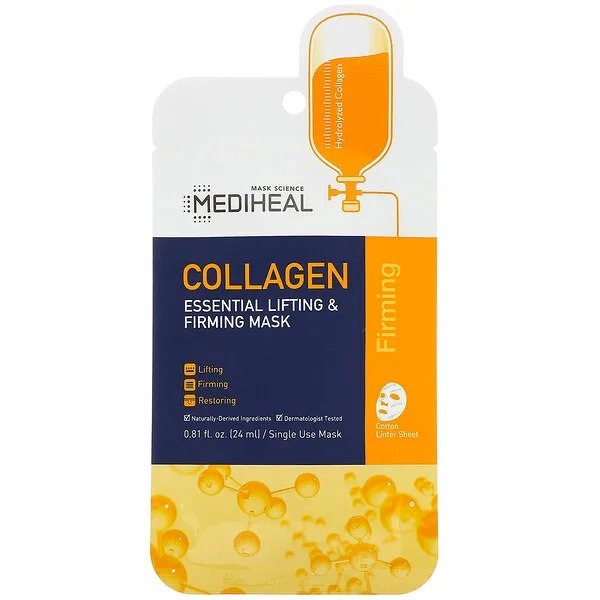 , Collagen, Essential Lifting & Firming Beauty Mask, 1 Sheet, 0.81 fl oz (24 ml)