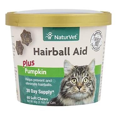 Cat Hairball Aid Supplement, Pack of 60 Soft Chews | Petco