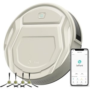 LefantM210 Pro Robot Vacuum, 2200Pa Strong Suction, 120 Mins Runtime, Slim,Quiet, Self-Charging Wi-Fi/APP Remote Connected Robotic Vacuum Cleaner, Ideal for Pet Hair, Hard Floors